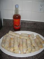 Spicy Chicken Rice Paper Rolls